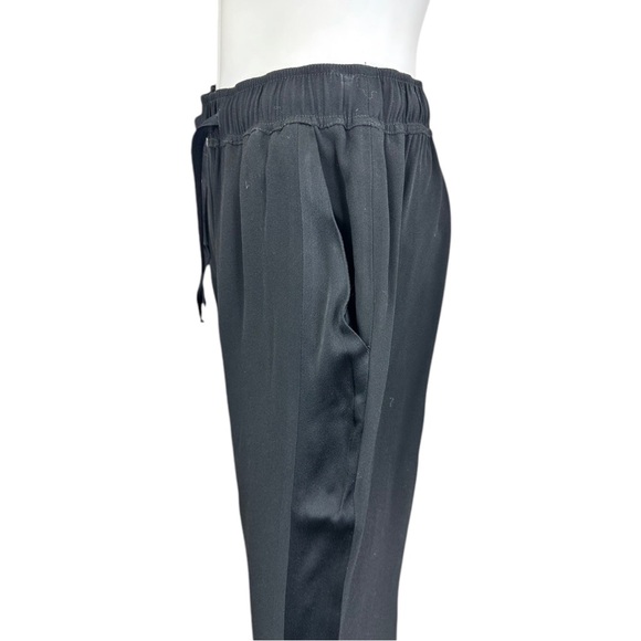 Sandro Black Satin Trim Joggers Size S H0342 - Picture 5 of 10